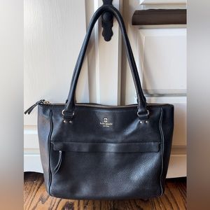 kate spade Black Leather Satchel Tote